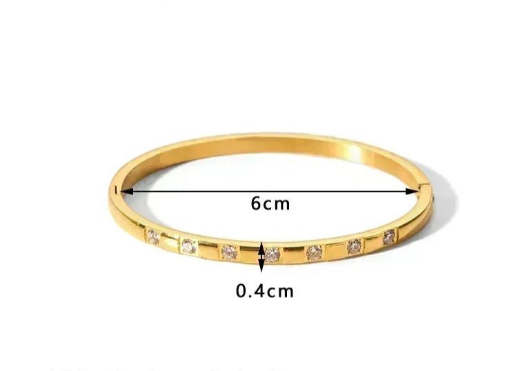 Gold Bling Bangle